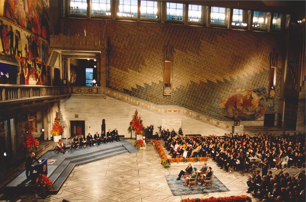 Inside the Oslo City Hall, Norwa