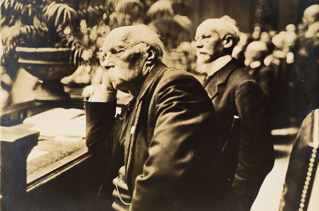 Henri La Fontaine and Ludwig Quidde