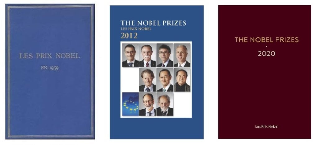 The Nobel Prizes Yearbook covers