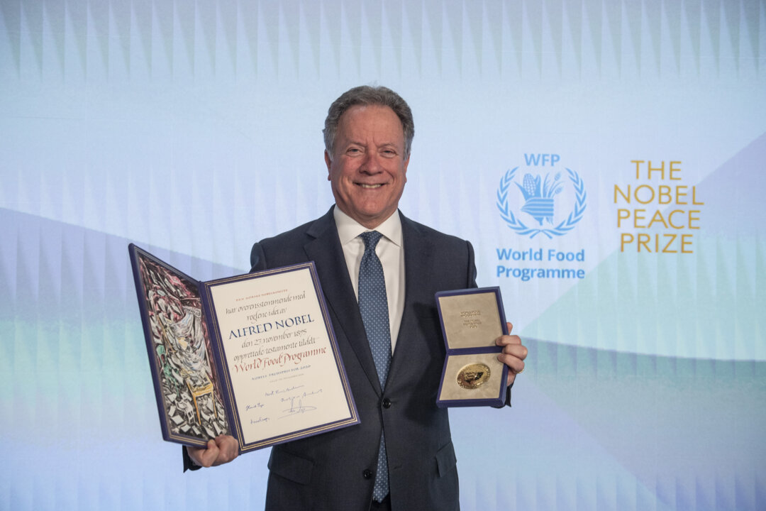 Nobel Peace Prize awarded to World Food Programme, Mr. David Beasley, Executive Director of WFP