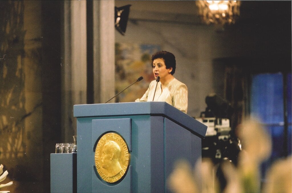 Shirin Ebadi presenting her Nobel Lecture