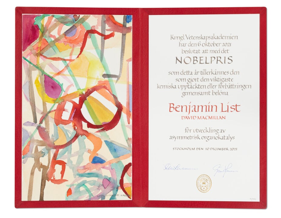 Benjamin List diploma