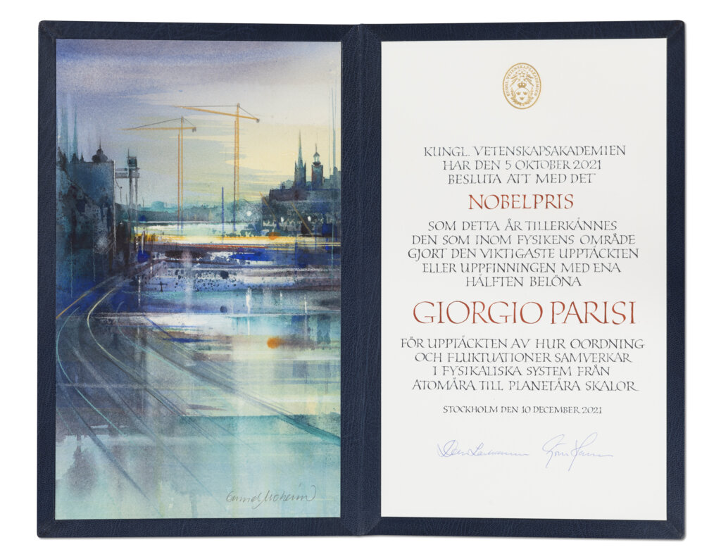 Giorgio Parisi diploma