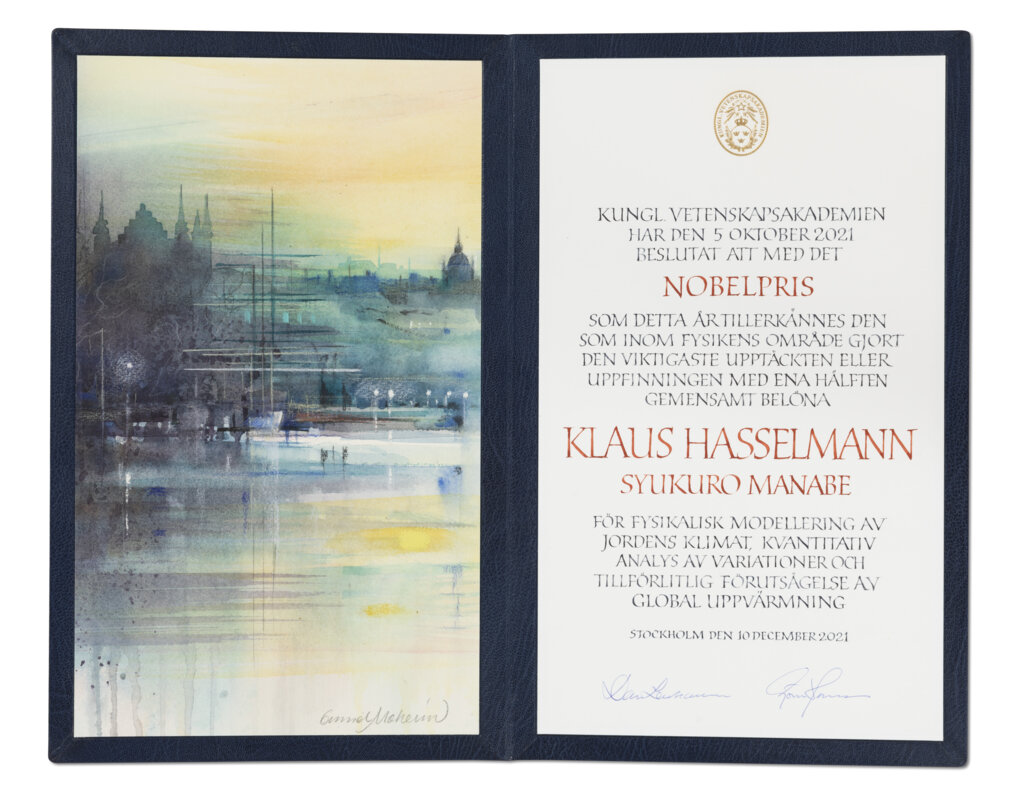 Klaus Hasselmann diploma