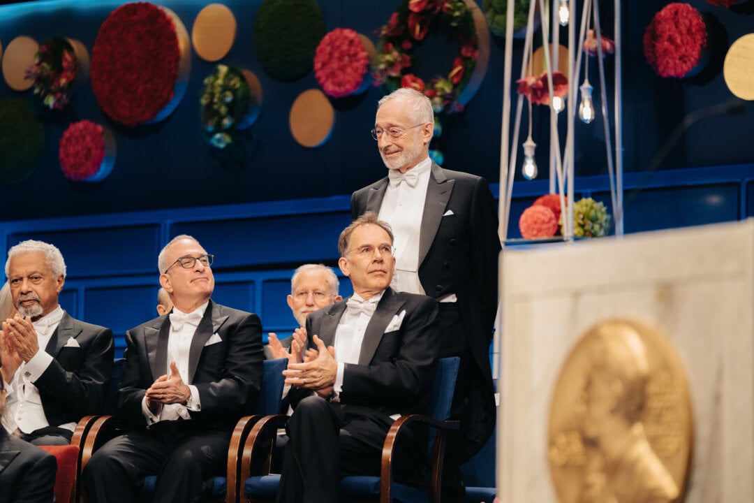 Paul R. Milgrom at the Nobel Prize award ceremony