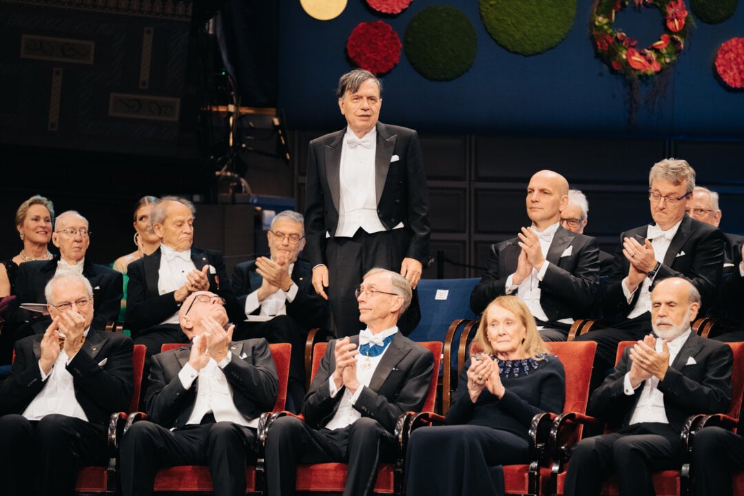 Giorgio Parisi at the Nobel Prize award ceremony