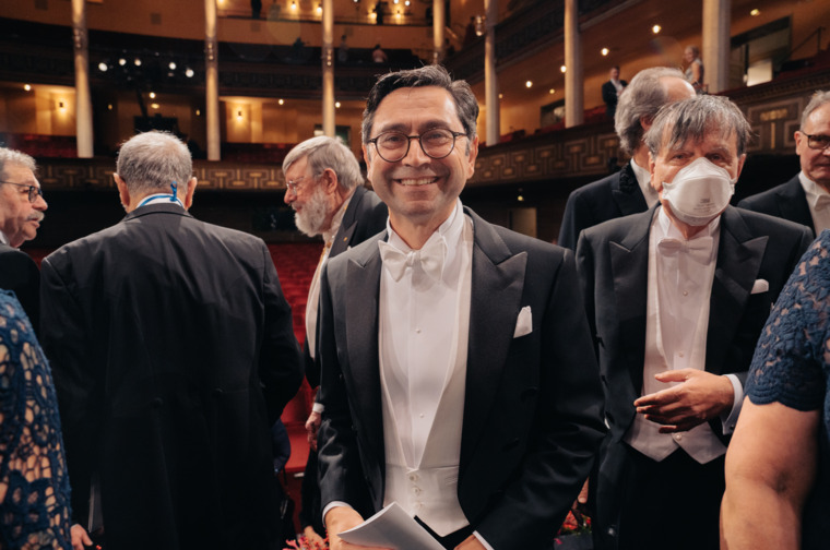 Ardem Patapoutian at the Nobel Prize award ceremony