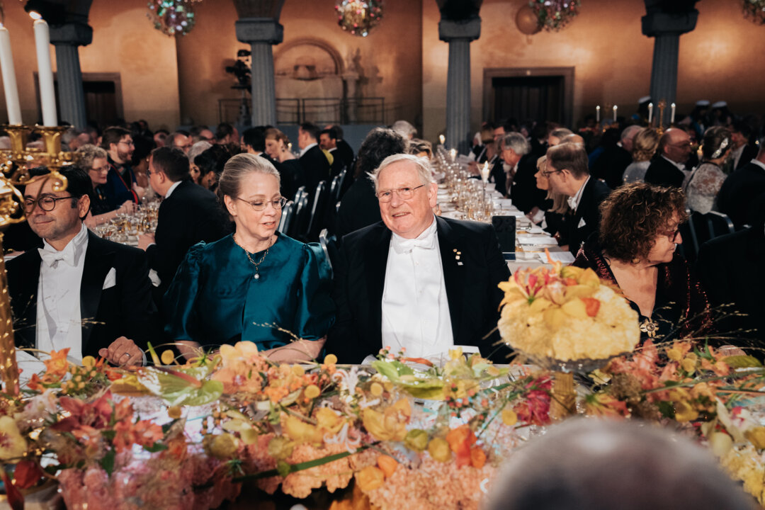 Reinhard Genzel at the Nobel Prize banquet