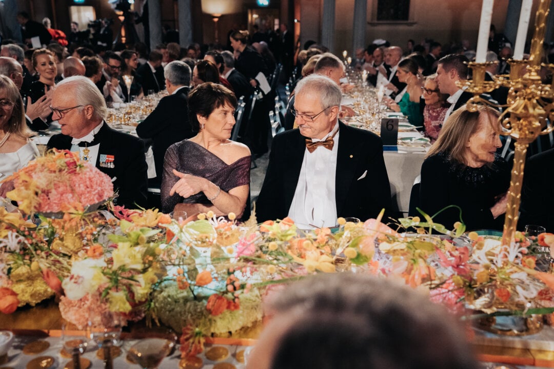 Carolyn Bertozzi and Morten Meldal at the Nobel Banquet
