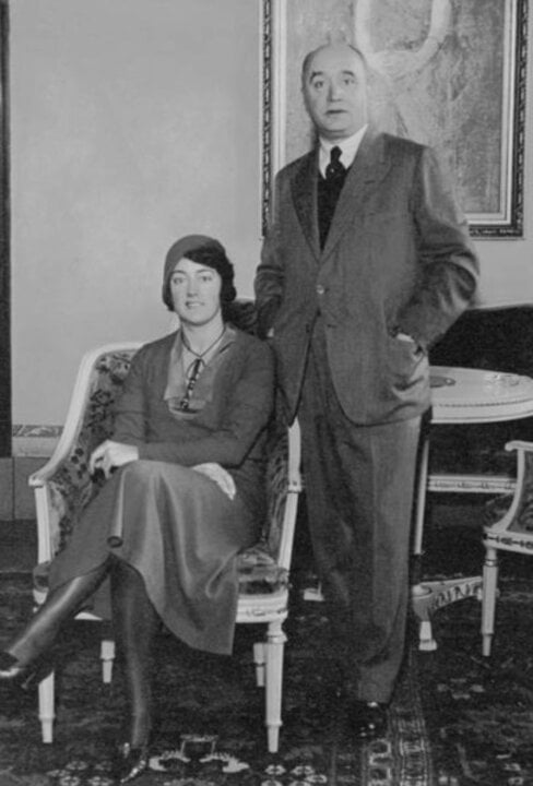 Friedrich Bergius with wife at Grand hotel