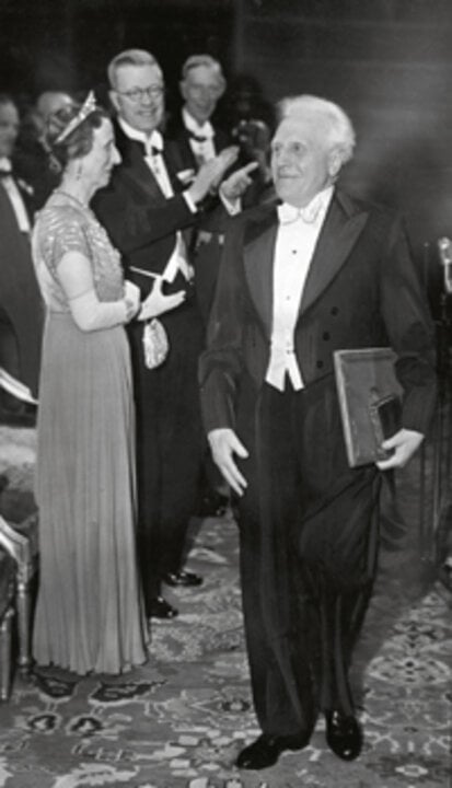 Pär Lagerkvist after receiving his Nobel Prize