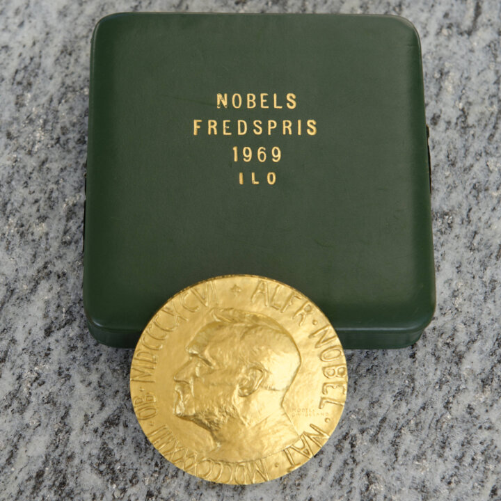 The 1969 Nobel Peace Prize medal to ILO