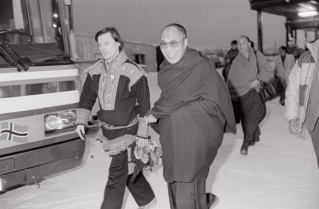 Dalai Lama visiting Sametinget