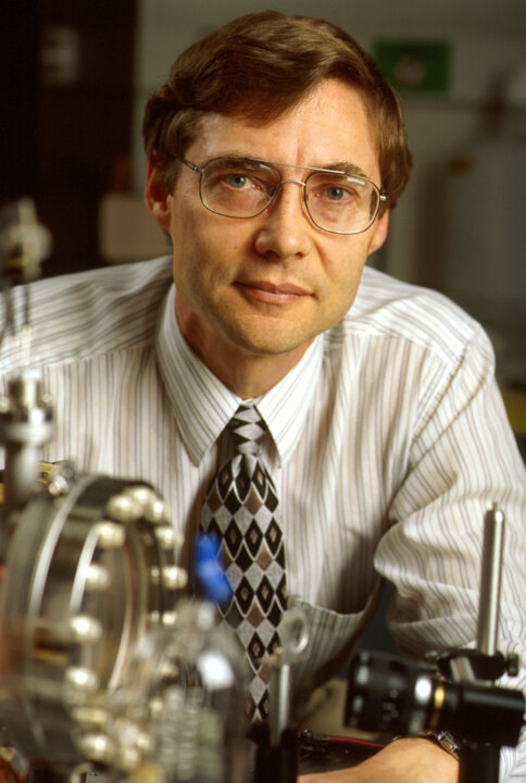 A man sitting at a desk