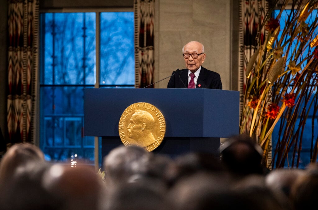 A man in a lectern