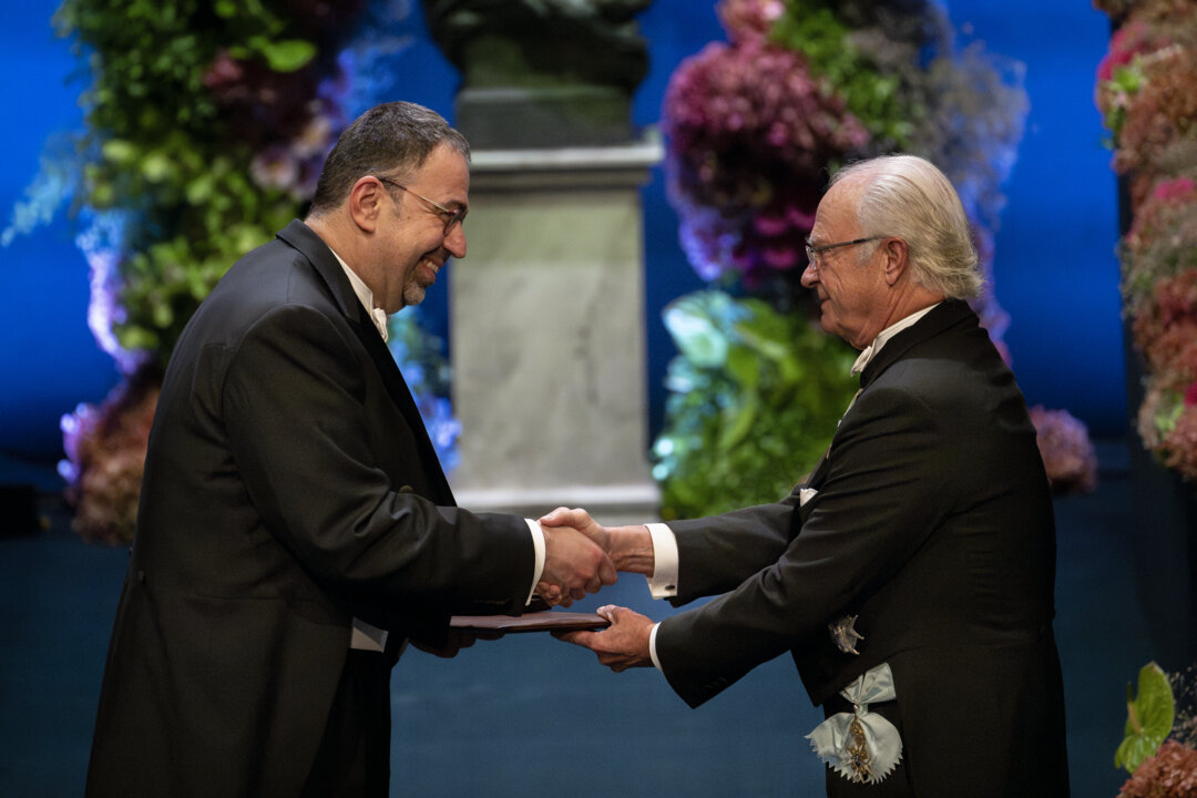 Two men shaking hands