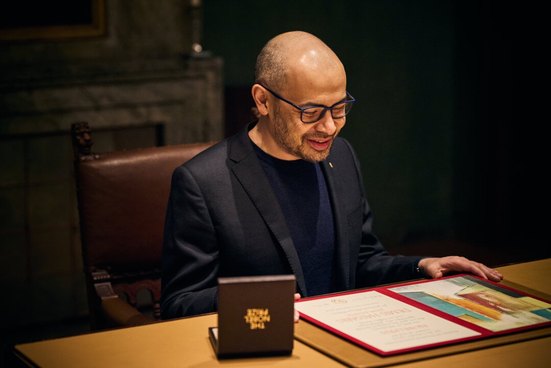 Demis Hassabis at the Nobel Foundation