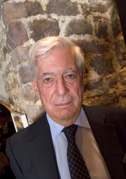 Portrait of Mario Vargas Llosa.  Photo taken at the Nobel Museum in Stockholm