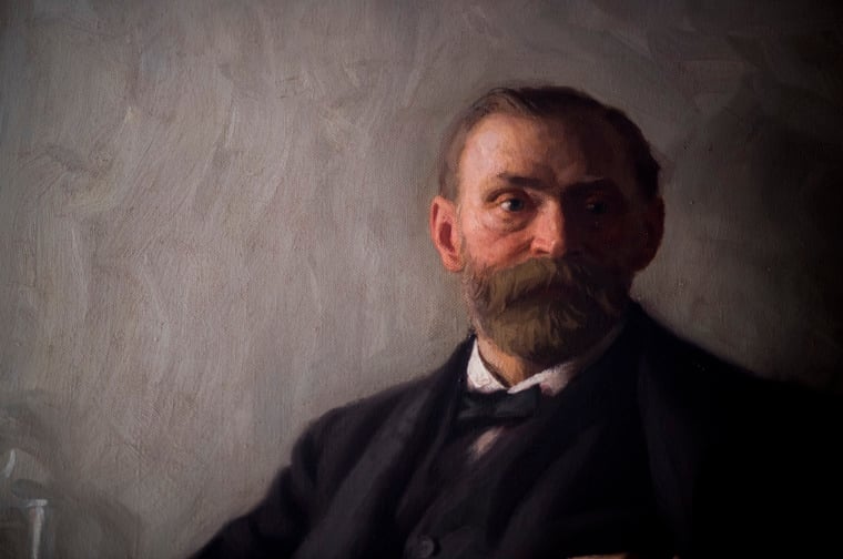 The founder of the Nobel Prize, Alfred Nobel.