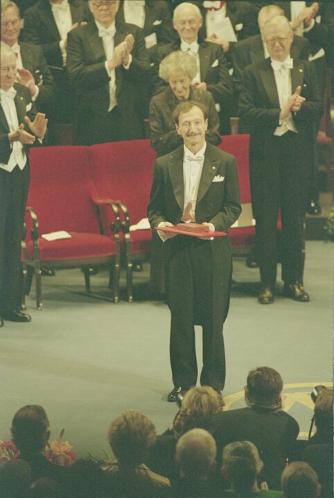 Rolf M. Zinkernagel after receiving his Nobel Prize