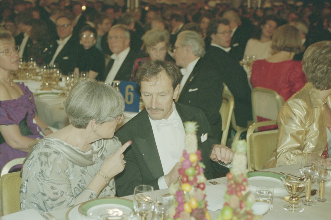 Rolf M. Zinkernagel at the Nobel Banquet.