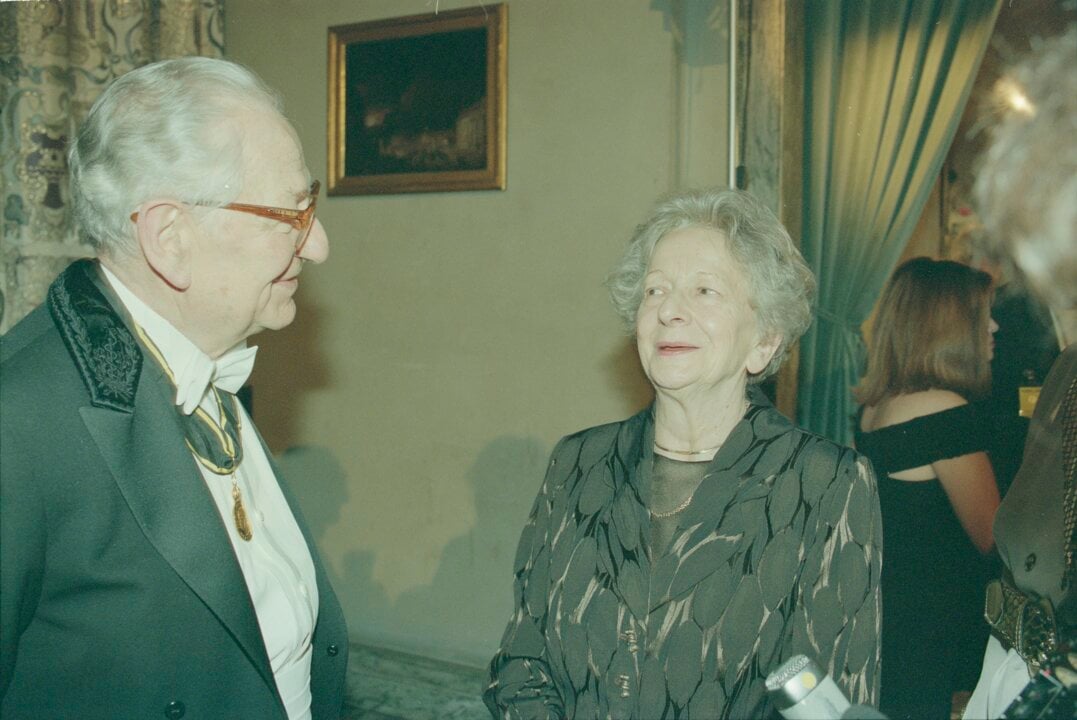 Wisława Szymborska during Nobel Week