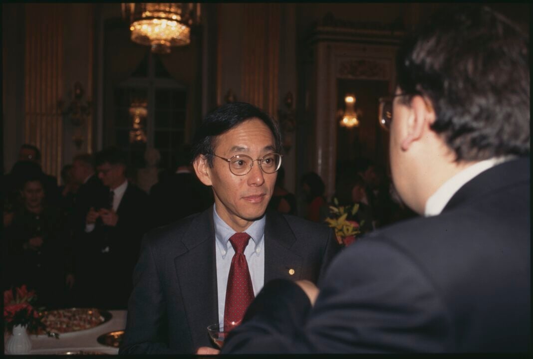 Steven Chu during a reception at the Swedish Academy
