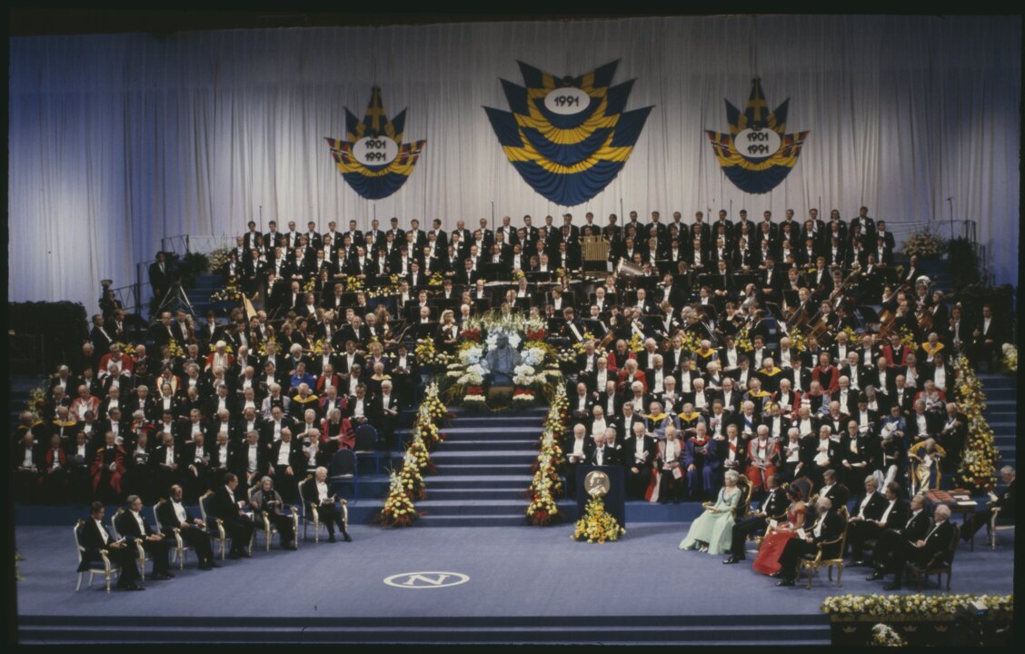 Nobel Prize award ceremony 1991