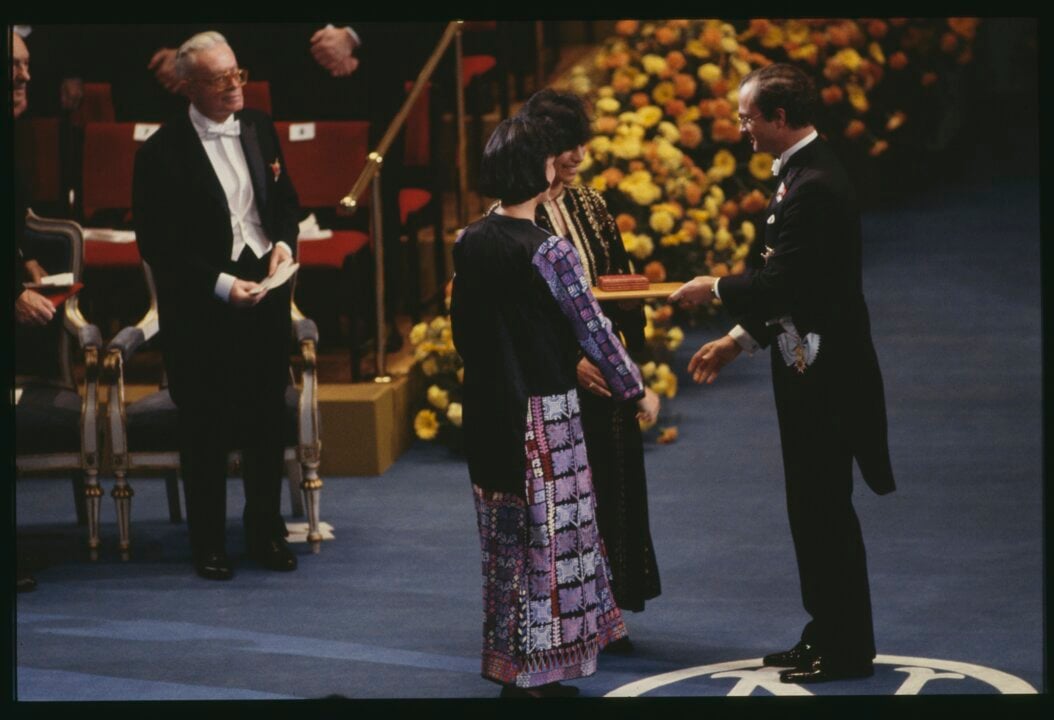 Nobel Prize award ceremony 1988