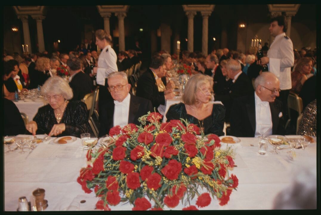Maurice Allais at the Nobel Prize banquet
