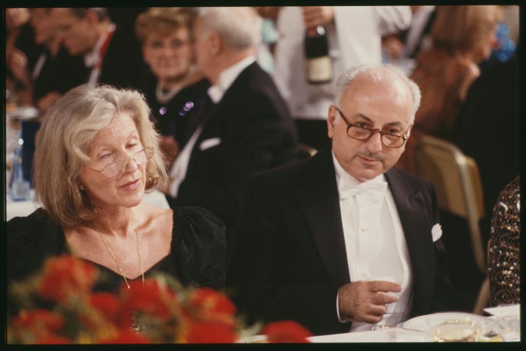 Melvin Schwartz at the Nobel Prize banquet