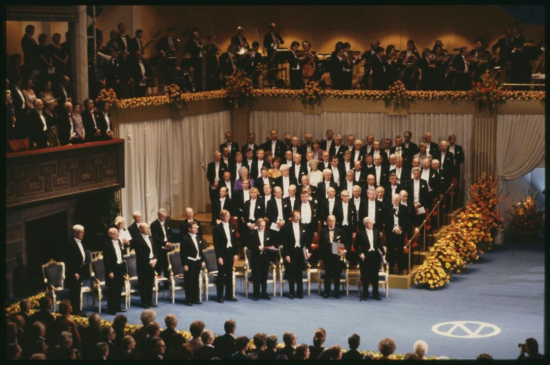 1989 Nobel Prize award ceremony