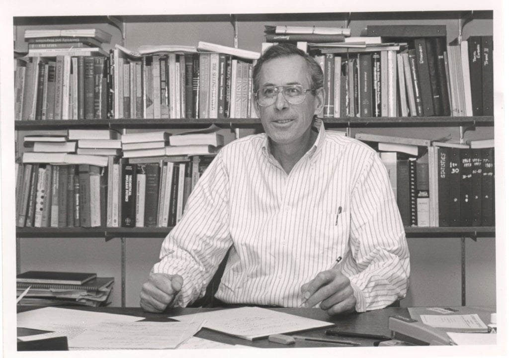 James Peebles at Princeton University, 1990.
