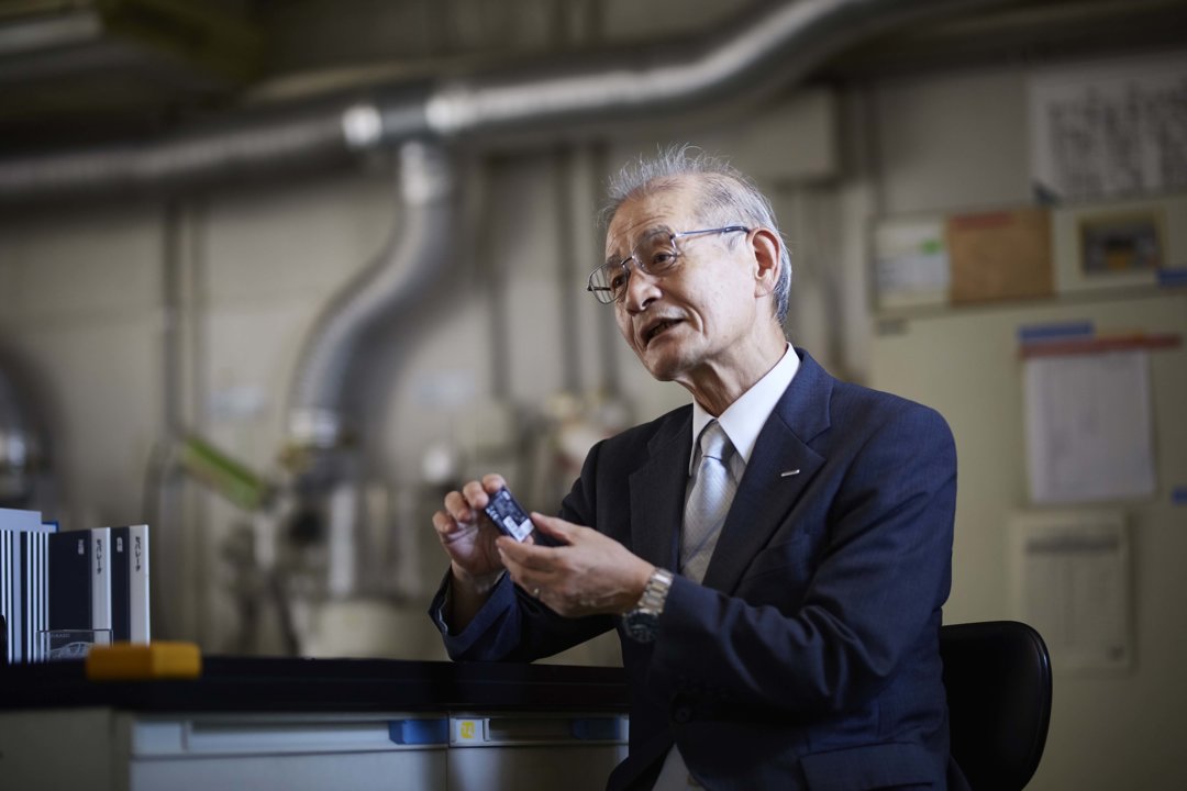 Akira Yoshino at Kawasaki laboratory in Japan.
