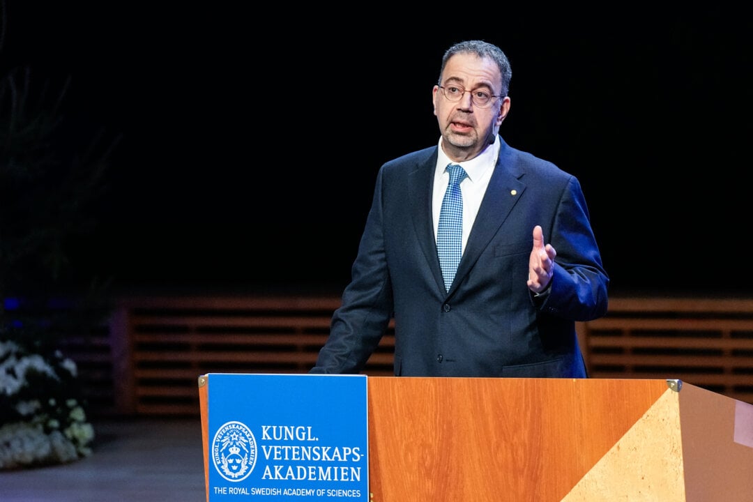 A man in a lectern