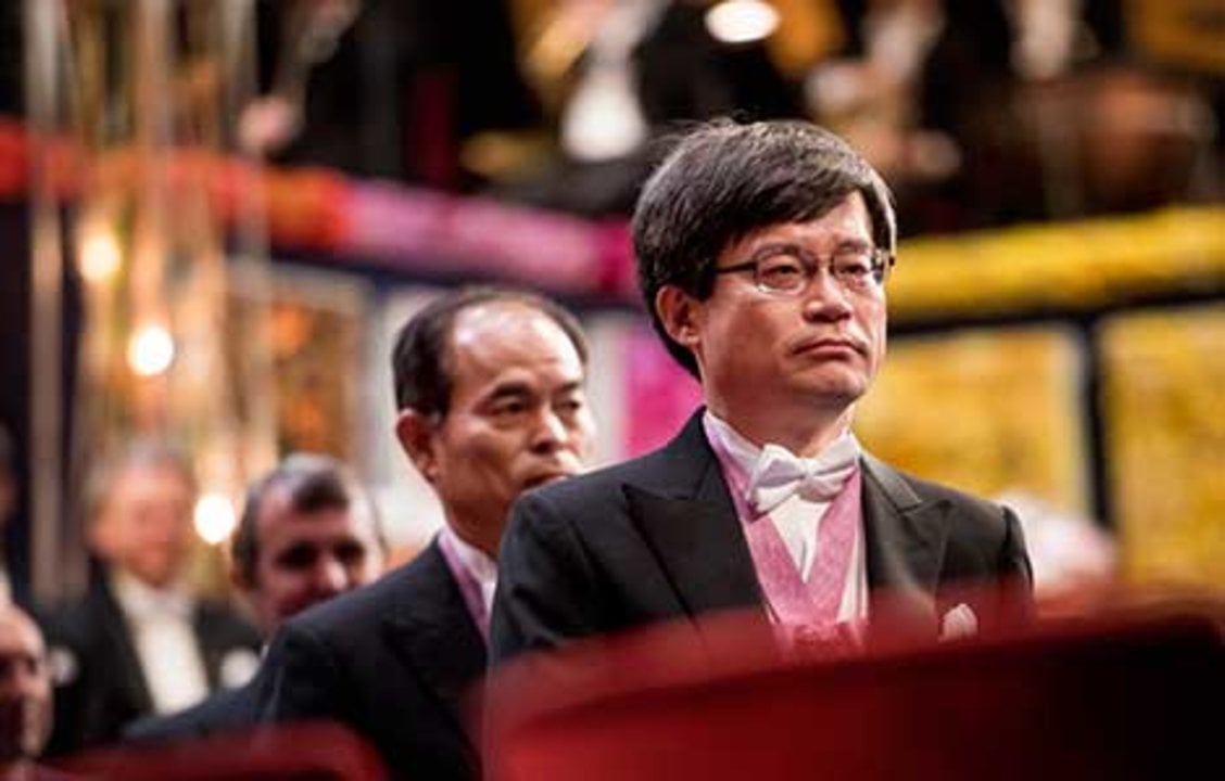 Hiroshi Amano at the Nobel Prize Award Ceremony.
