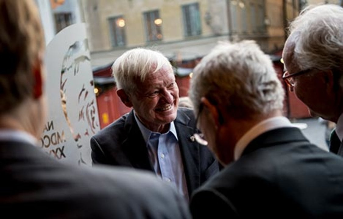 Joachim Frank arrives at the Nobel Museum