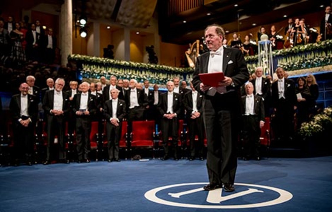 Jeffrey C. Hall after receiving his Nobel Prize at the Stockholm Concert Hall