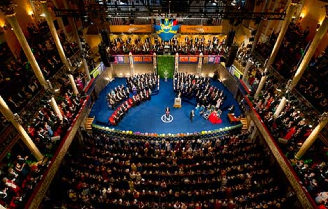 William E. Moerner receiving his Nobel Prize. Overview from Nobel Prize Award Ceremony at the Stockholm Concert Hall