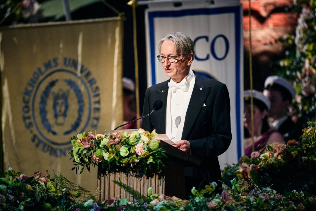 A man in a lectern