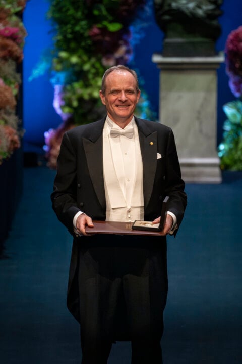 Simon Johnson at the Nobel Prize award ceremony