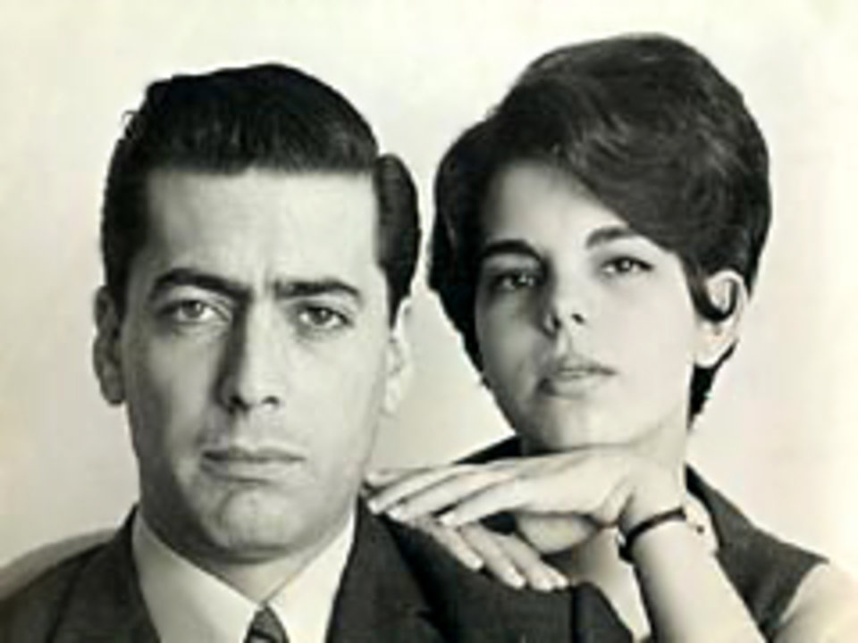Mario Vargas Llosa and his wife Patricia