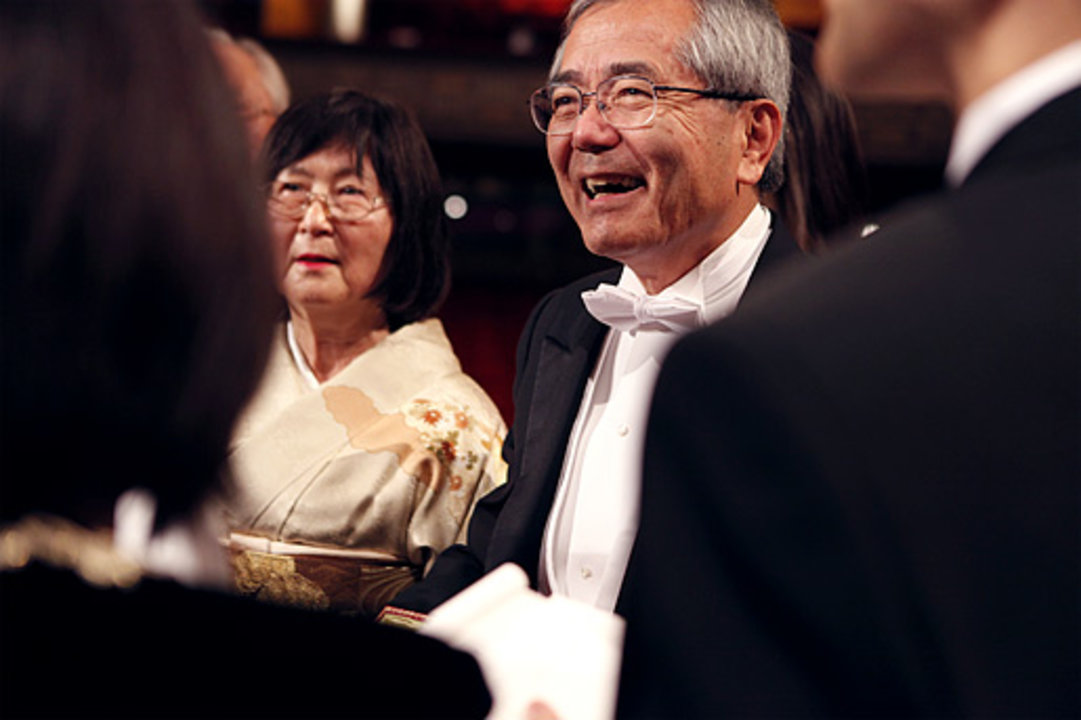 Ei-ichi Negishi with his wife