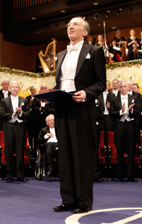Saul Perlmutter after receiving his Nobel Prize at the Stockholm Concert Hall