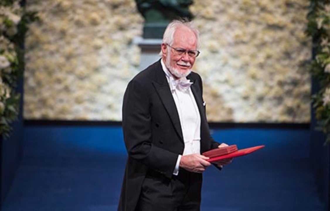 Jacques Dubochet after receiving his Nobel Prize at the Stockholm Concert Hall