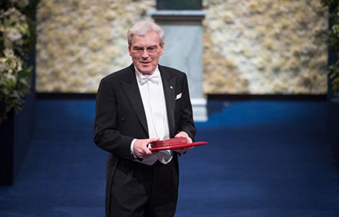 Richard Henderson after receiving his Nobel Prize at the Stockholm Concert Hall