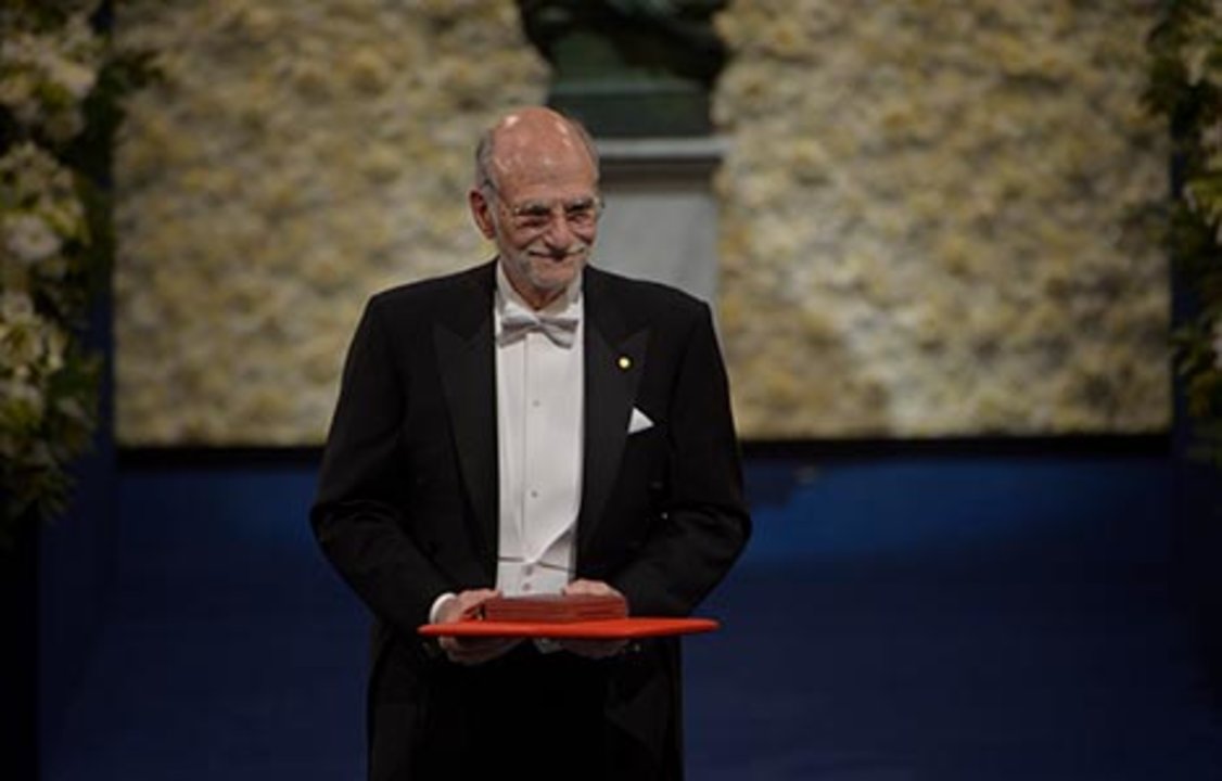 Michael Rosbash after receiving his Nobel Prize at the Stockholm Concert Hall