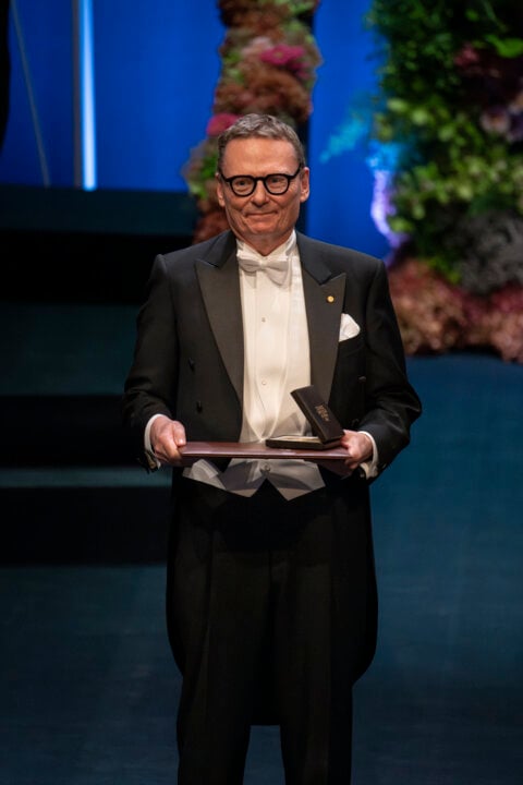 James A. Robinson at the Nobel Prize award ceremony