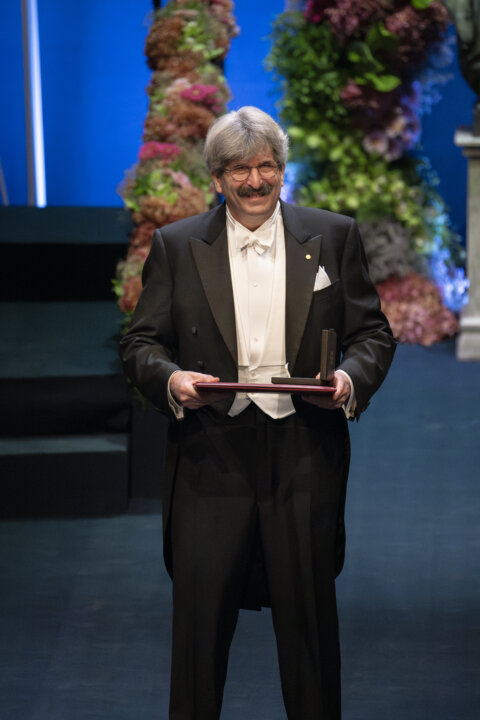 Gary Ruvkun at the Nobel Prize award ceremony