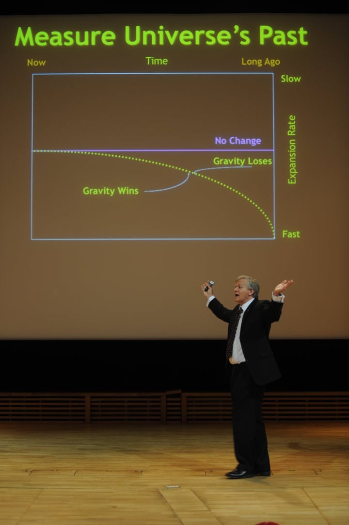 Brian P. Schmidt delivering his Nobel Lecture